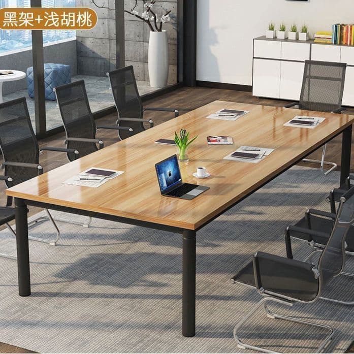 [thickened board] light walnut desktop + black frame [best-selling model]