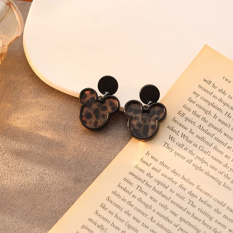 S4008 leopard print mickey style