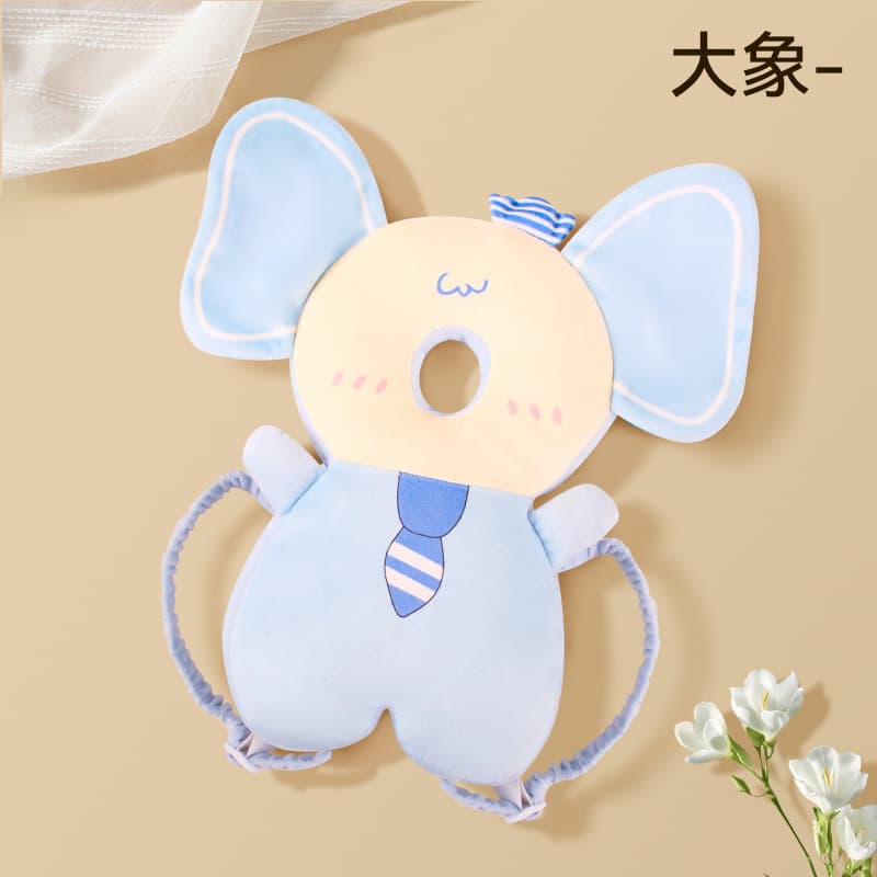 Bow tie blue elephant rabbit + horizontal belt (half velvet style)