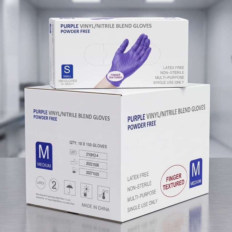 Purple composite nitrile-100 pieces/box