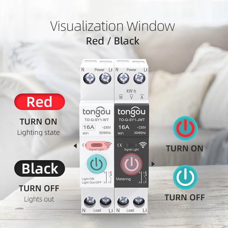 Tuya graffiti smart switch WiFi circuit breaker remote wireless remote control mobile phone control smart home cross border 3