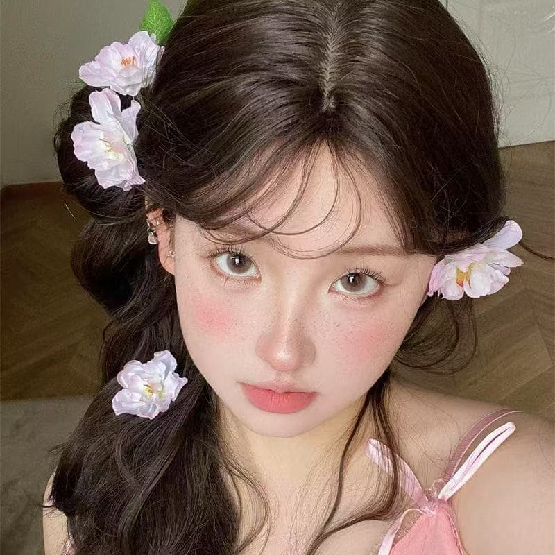 5646 light pink cherry hairpin-pink