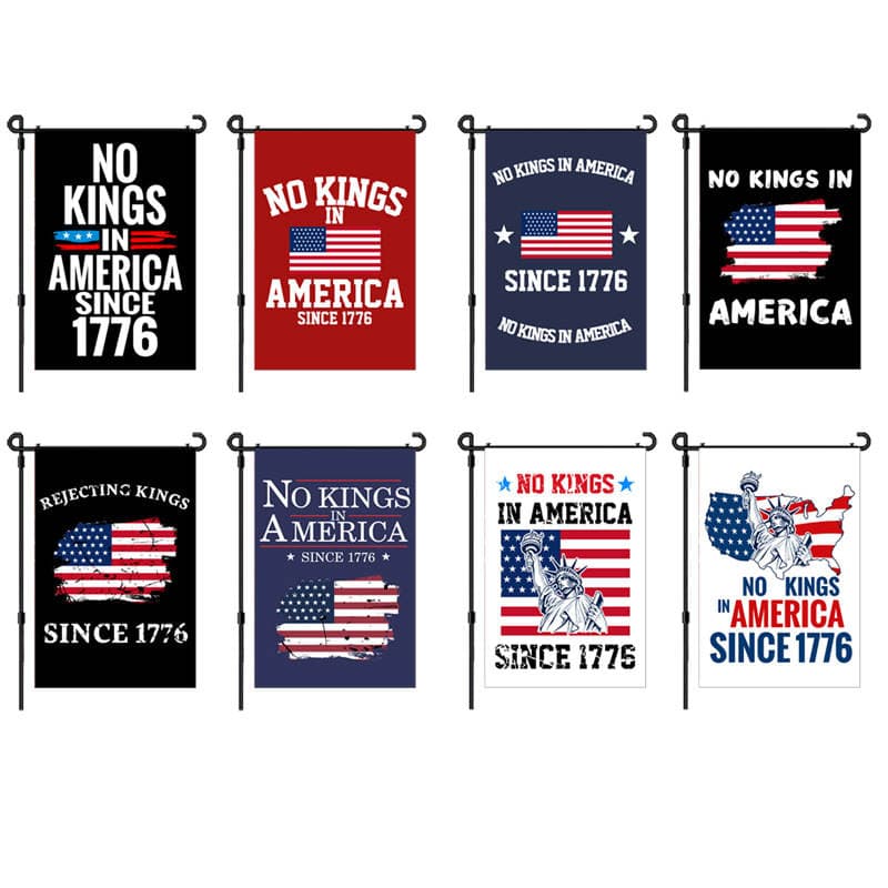 "No Kings" Amerika Bağ Bayrağı (Müstəqillik Günü Həyət Bəzəyi) 4
