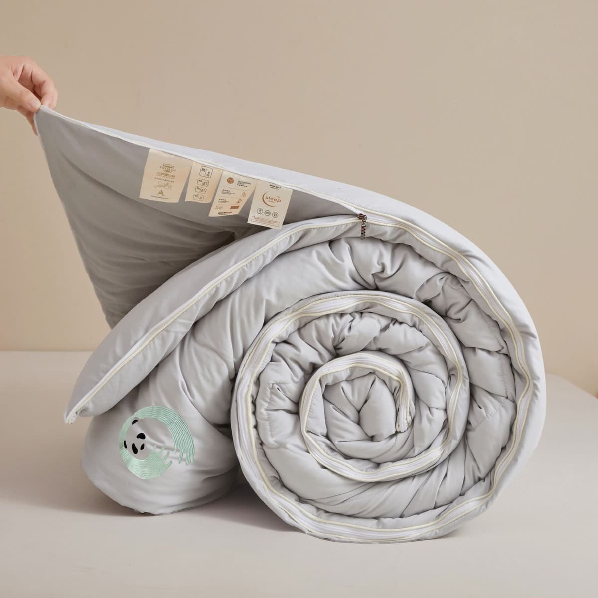 Soft and skin-friendly - cloud gray