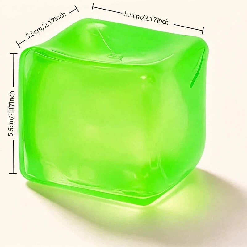 5.5 green ice cubes [opp bag]