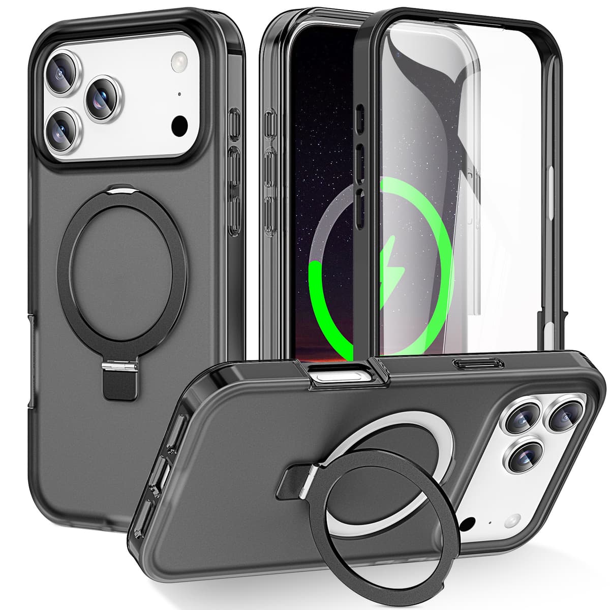 Black [shell and membrane integrated + magnetic stand]
