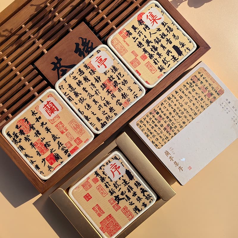 Lanting collection preface 4 pieces [gift box + gift bag + chinese and english]