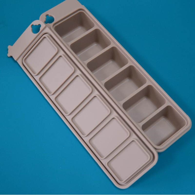 South Korea Infant Silicone Food Supplementary Box Anti-string Flavor Easy Demoulding Ice Cube Food Grade Silicone Freezer Box Maternal and Infant Supplies 3
