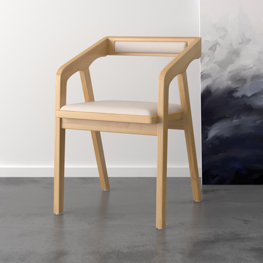 Solid wood book chair