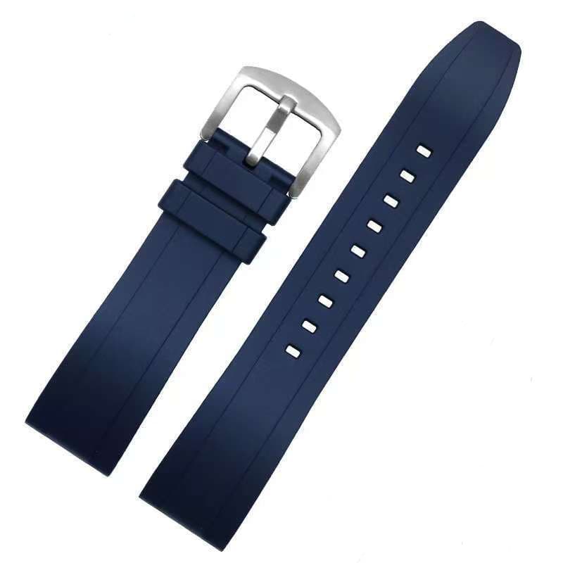 Navy blue silver buckle