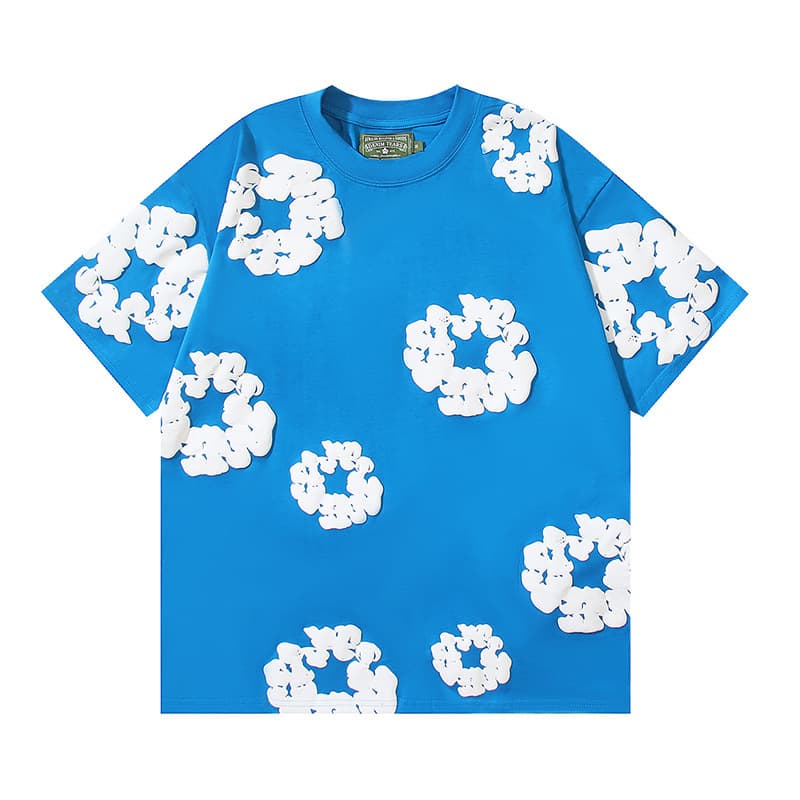 Round neck [color blue]