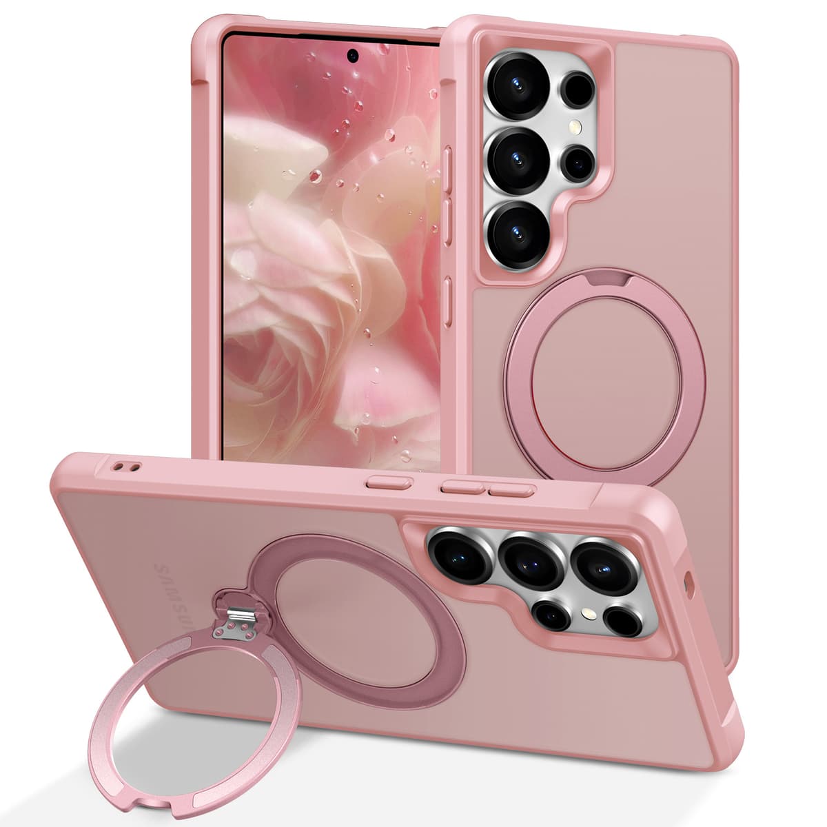 Light pink [360 pivot magnetic stand]