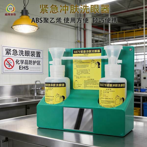 Yuexiang Wholesale Dropshipping Simple Wall-Mounted Portable Eyewash Bottle Eyewash 6670 Emergency Skin Rinse Eyewash