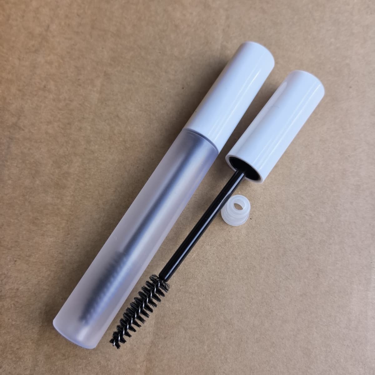Bright white gaita shape + semi-transparent bottle