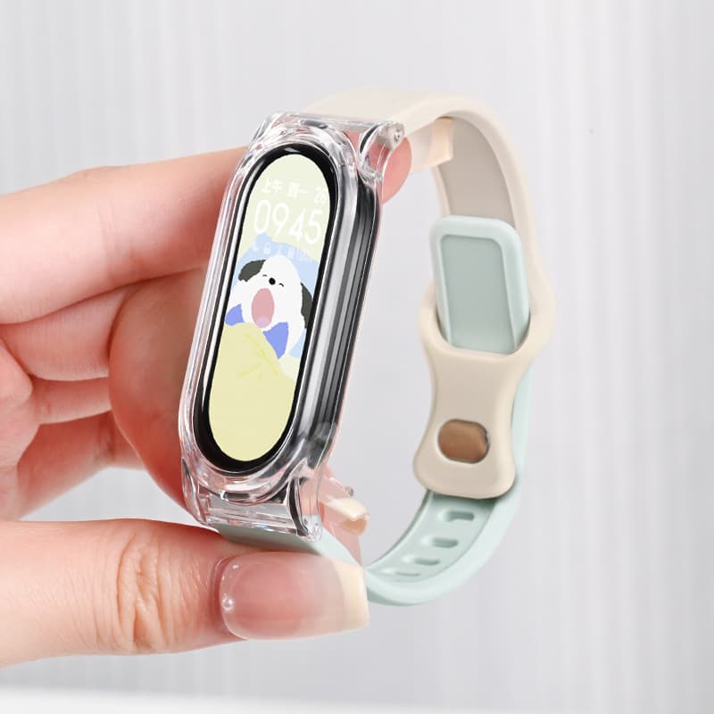 Small waist - apricot and haze blue [diy wallpaper + sports step counting + 5 sets of alarm clocks]