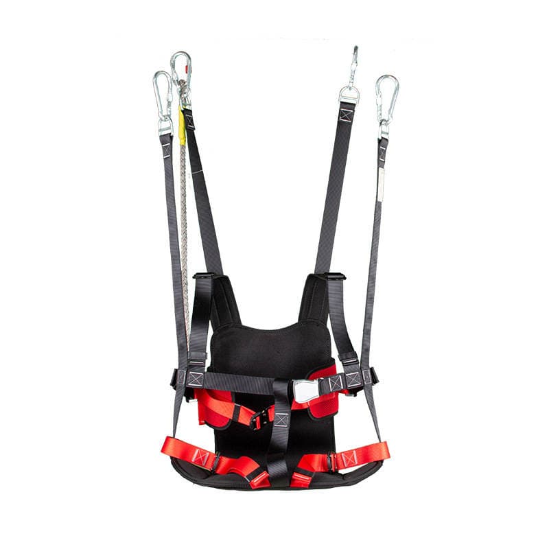 Haoborui Professional Outdoor Amusement Equipment Sliding Cable Safety Belt High Altitude Safety Hanging Chair Net Red Track Sliding Cable Equipment 5