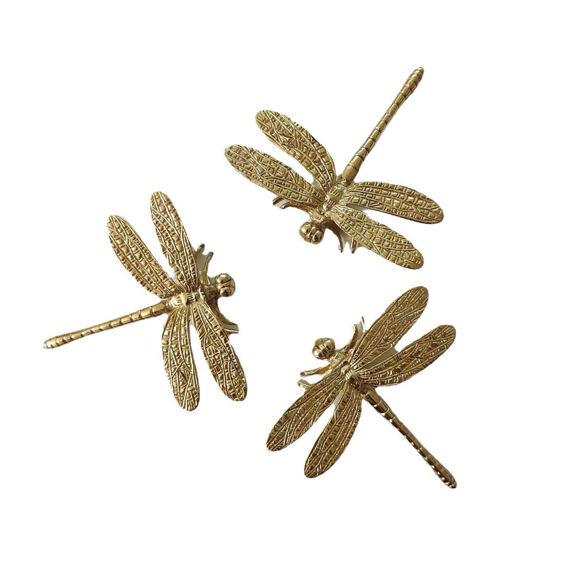 Brass Dragonfly Furniture Handle Ceramic Accessories Furniture Accessories Background Wall Decoration 1