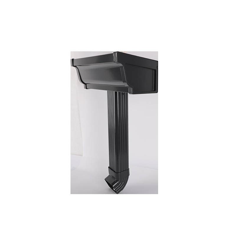 Aluminum Alloy Gutter Rain Gutter Manufacturer Wholesale Gutter Square Downspout Drainage System Exterior Wall Rain Drainage Pipe 4