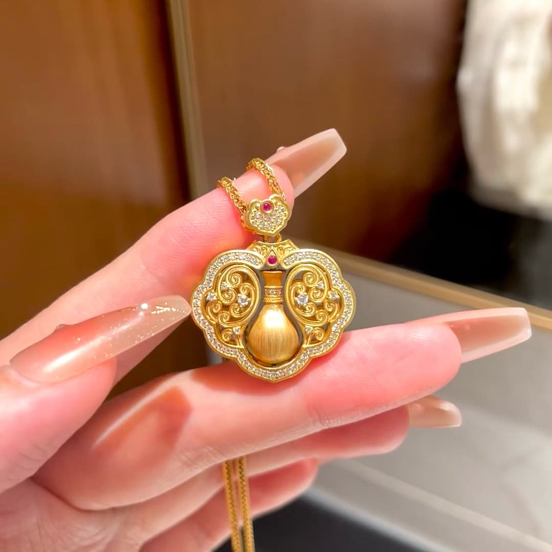 Xl159 peace and ruyi pendant [with chain]