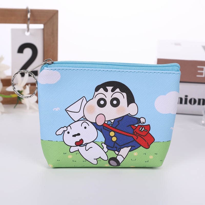 New Crayon Shin-Chan Children's Cartoon Bag Coin Purse Simple Male and Female Student Wallet Storage Bag Factory Direct Supply 4