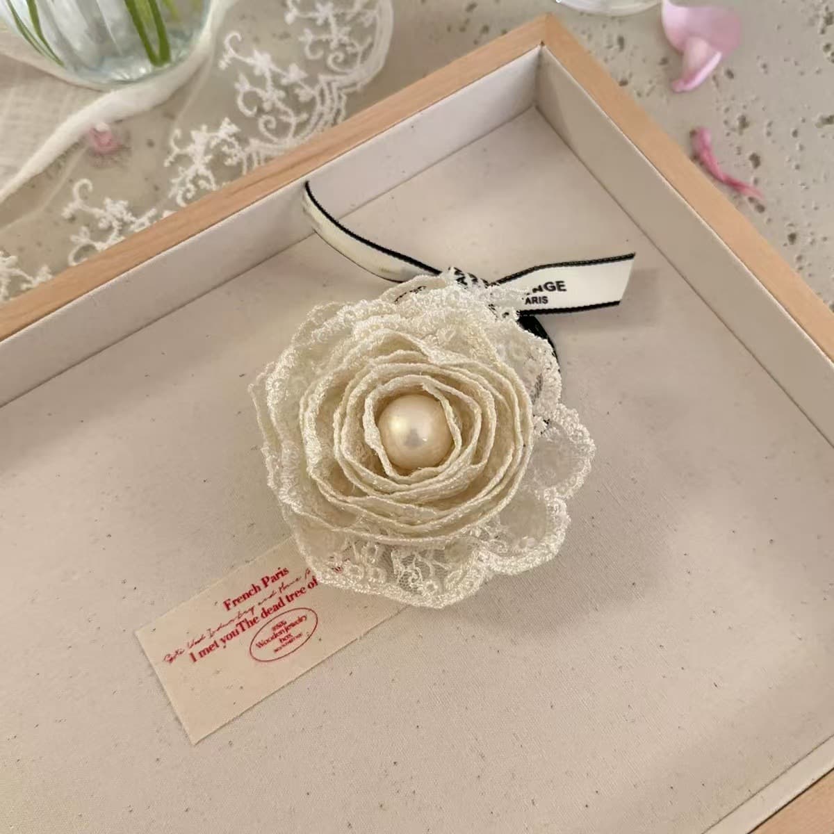 6089 palace lace-flower hair tie