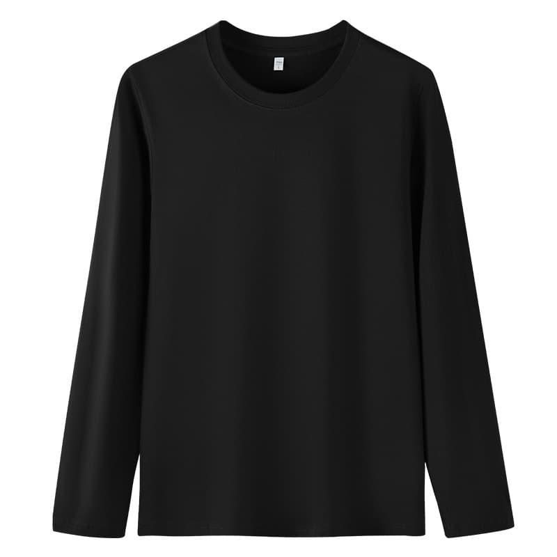 Black [180g pure cotton long sleeves]