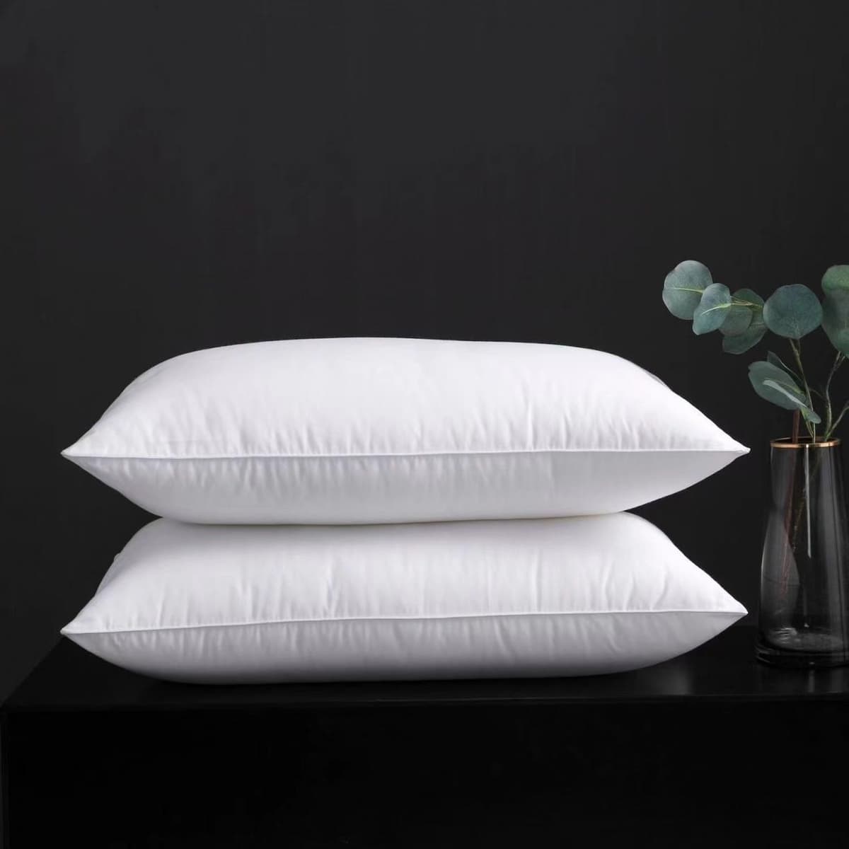 1000g feather and velvet pillow core