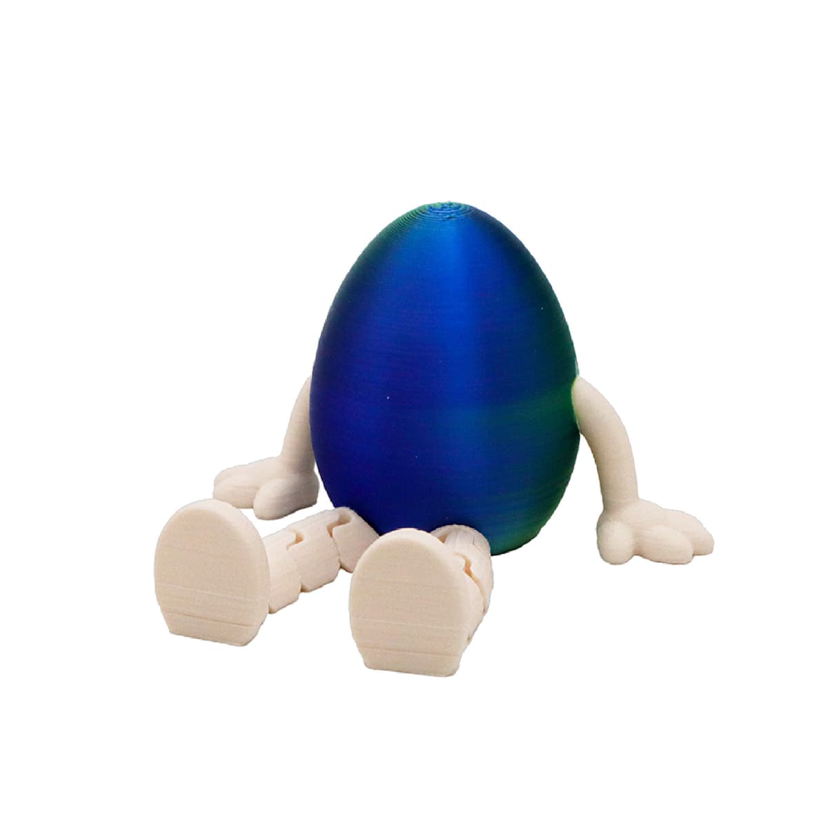 Round egg—blue-green