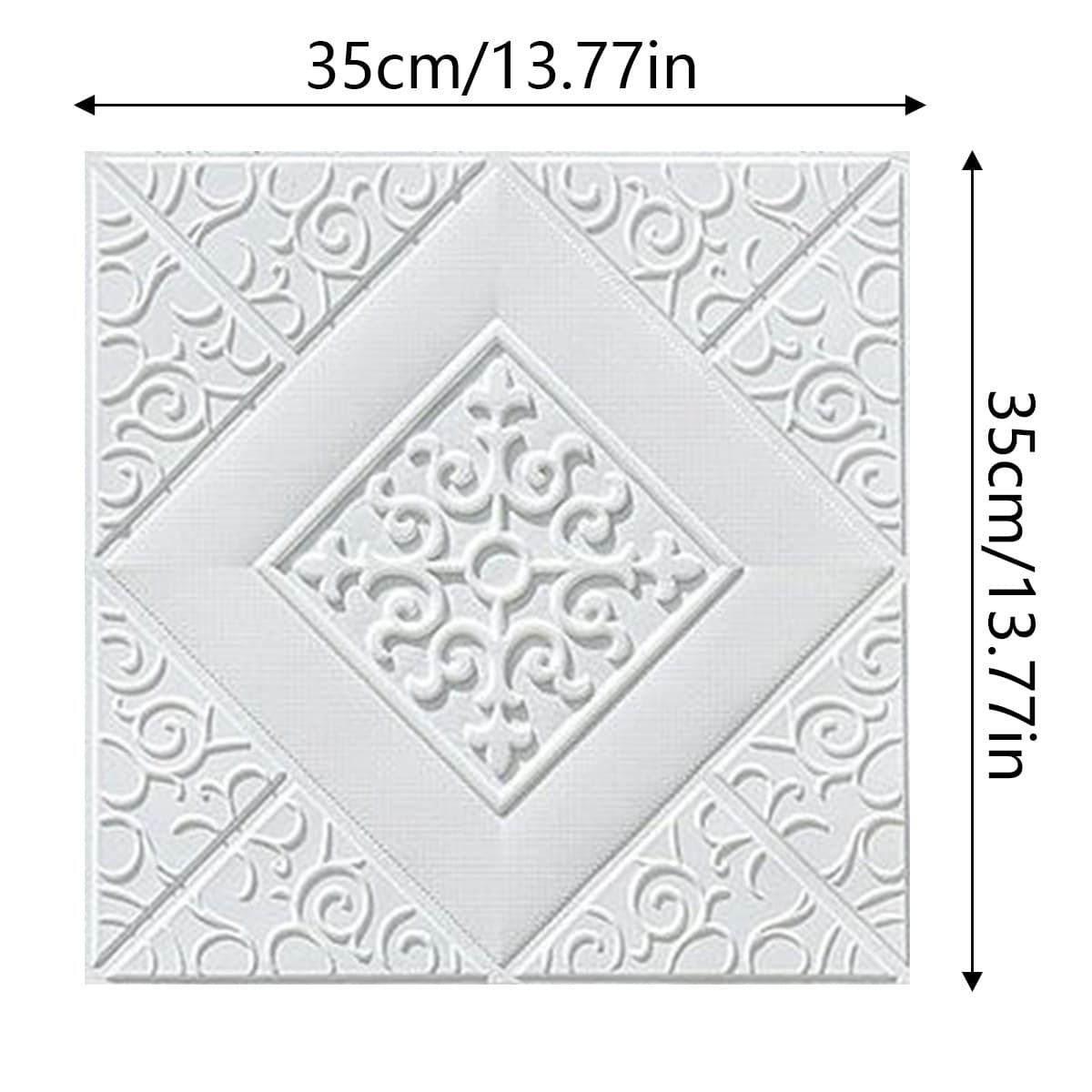 Pineapple grid white [35cm*35cm] 3.0 thick