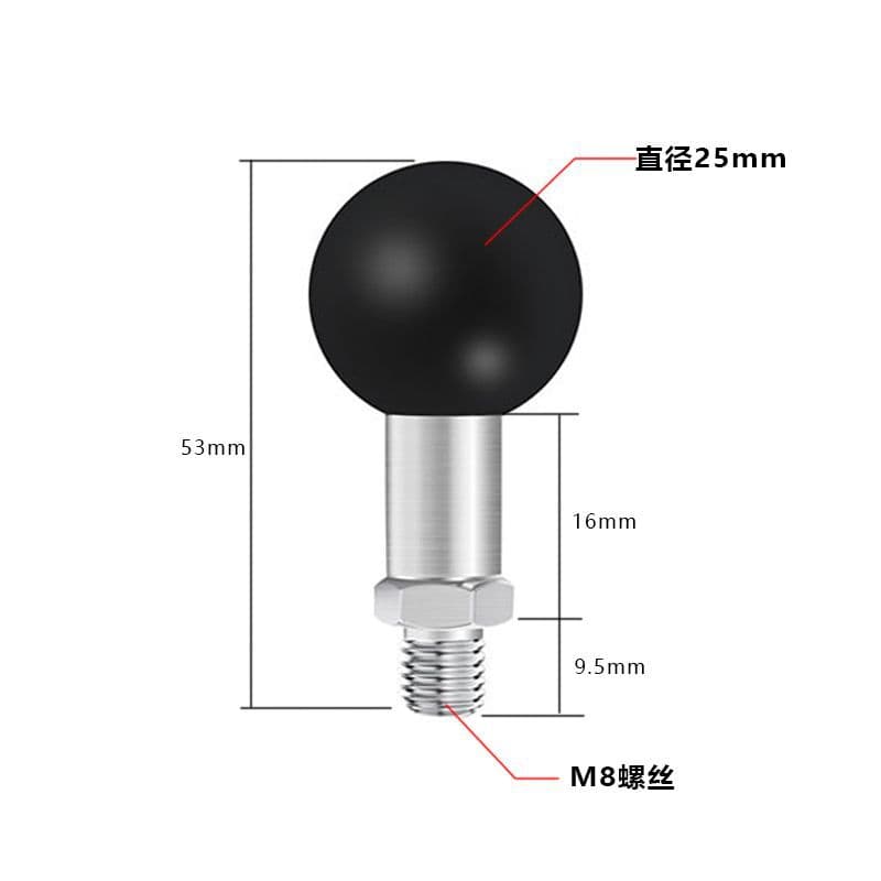 25mm to m8