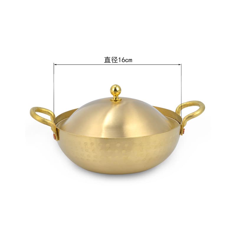 Brass hot pot 16cm