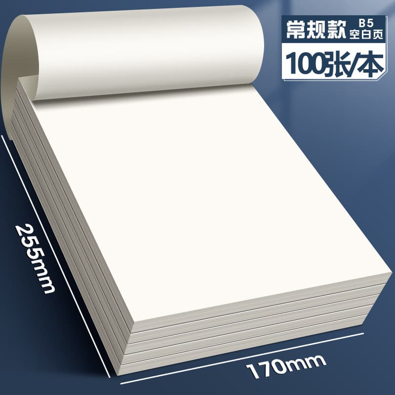 B5 blank style [100 sheets/regular style]