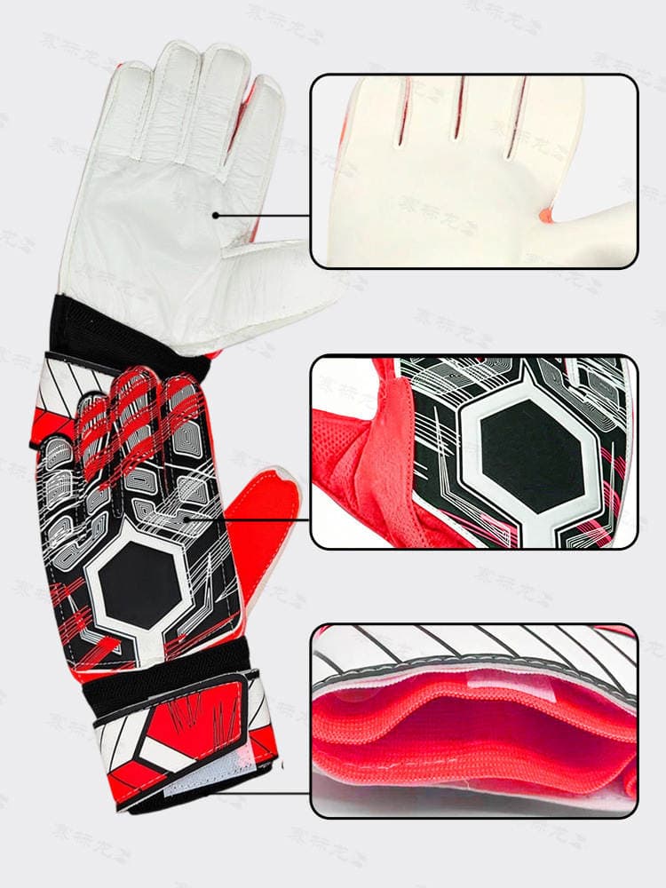 Football goalkeeper protective gloves for adults, professional competition, comfortable, breathable, wear-resistant, shock-absorbing football gloves 2