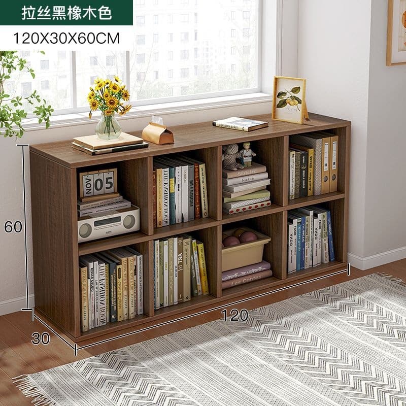 [upgraded and deepened style] 8 grids 30cm deep black oak color