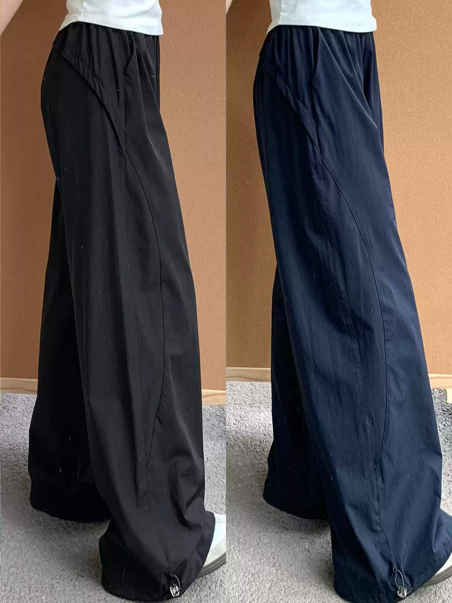 American-style quick-dry work pants for women, summer 2026 new model, loose straight wide-leg sun-protective hiking and mountaineering sports pants 1