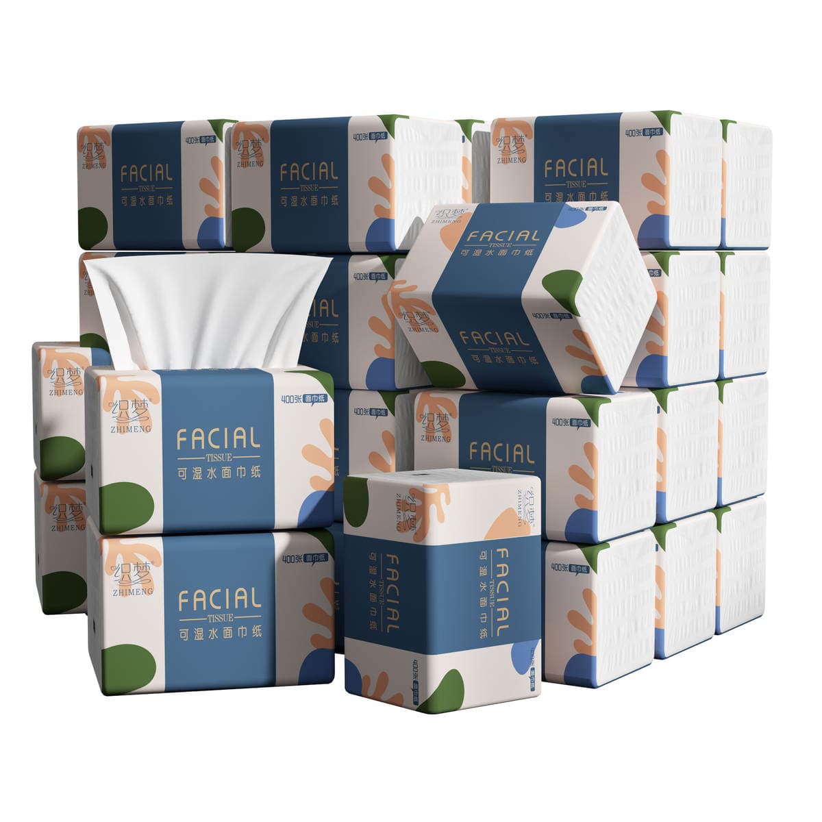 30 Large Packs of Paper Towels, 400 Pieces of Wood Pulp, Whole Box of Household Napkins, Toilet Paper, Thickeneded Affordable Paper Towels Yx 5