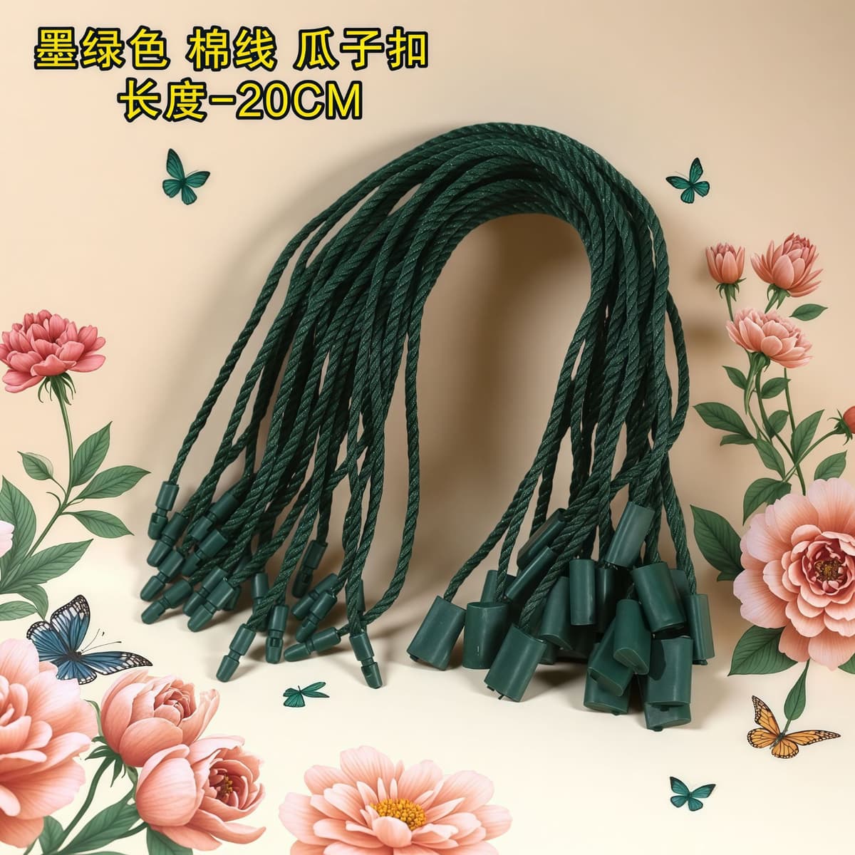 2-17# dark green melon seed buckle (900 pieces/pack)