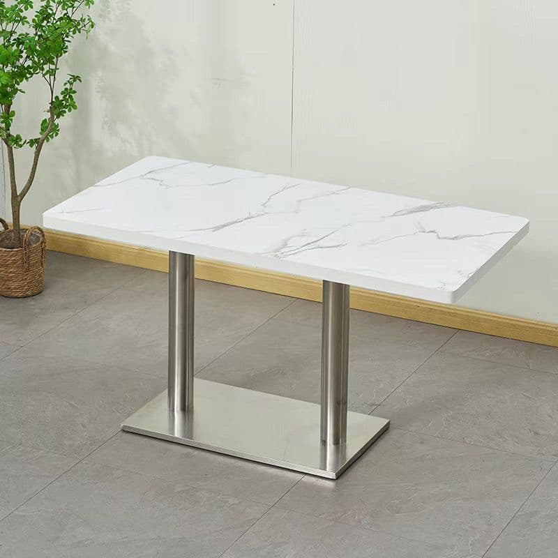 White imitation marble 120*60 stainless steel chassis (not issued in one piece)