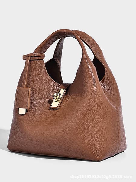 High-End Bags for Women 2026 New Style Simple Hand-Carrying Basket Bag Women's Bag Bucket Bag Light Luxury Shoulder Crossbody Bag