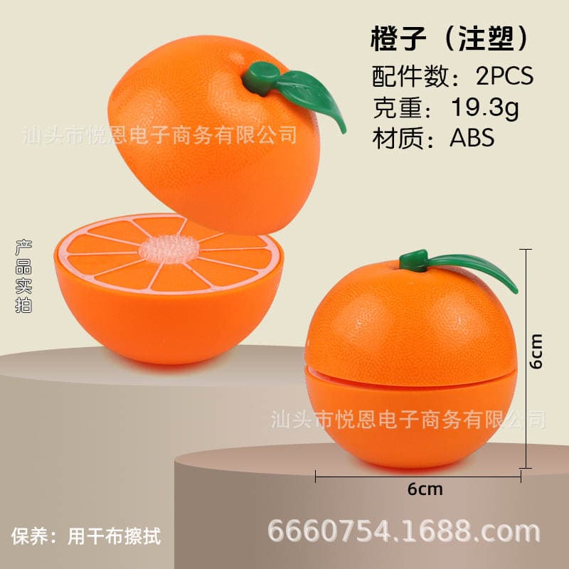 Cross-Border Children's Pretend Play Toys, Realistic Vegetable and Fruit Cutting Toys, Oranges for Early Education, Wholesale 3
