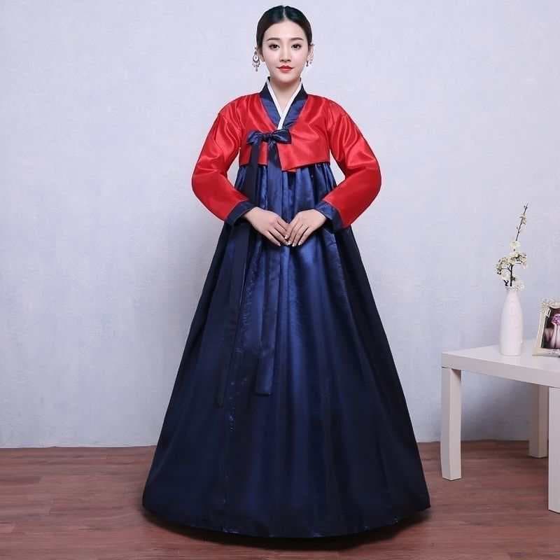 Adult female red + dark blue dae jang geum