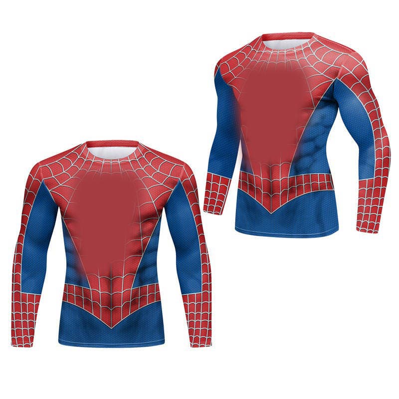 Kişi üçün idman uzunqol t-shirt, sıx, elastik, nəfəs alan, təri udan, qaçış və məşq üçün 4
