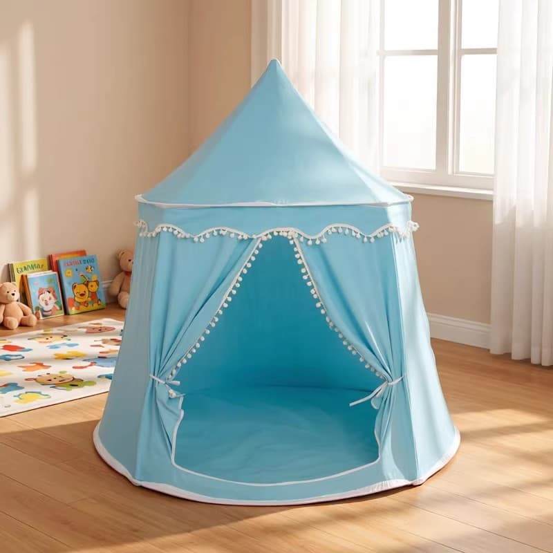Sky blue yurt