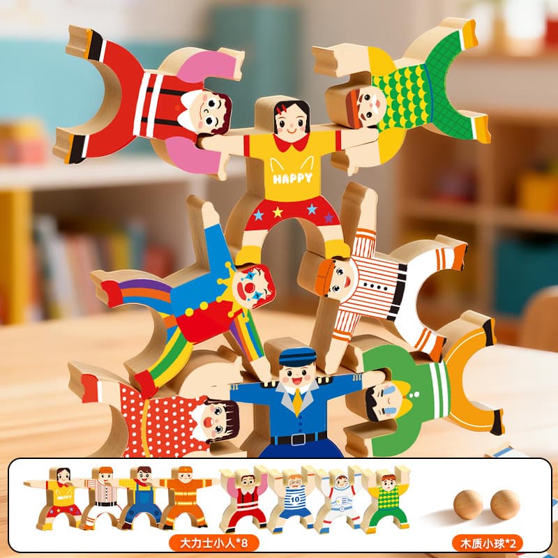 Hercules jenga (8 figures + 2 balls)