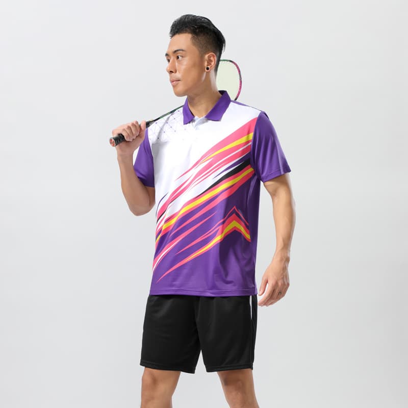Men's A6901 Purple +501 White-edged Pants