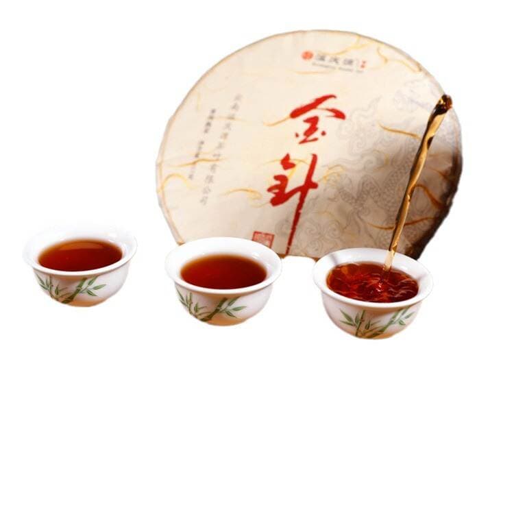 357 q Yunnan Pu'er bişmiş çay preslənmiş (Qızıl iynə) 5