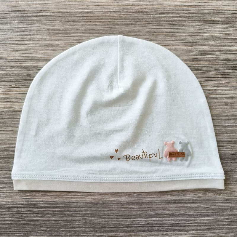 Thin Couple Bear Dome Hat light blue