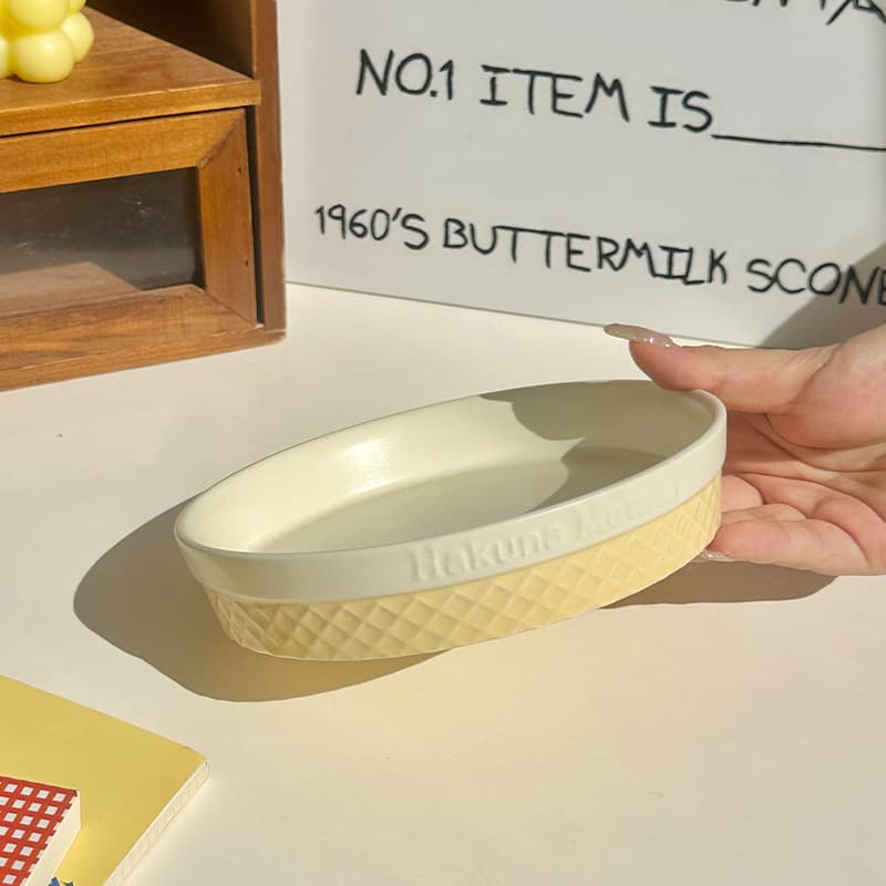 Ice cream tray - 6inch - yellow