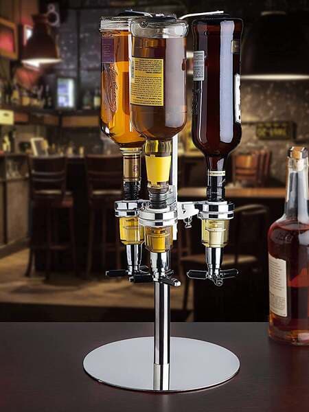 Fırlanan şərab və likör dispenser, bar, ev və açıq hava üçün yaradıcı şərab qülləsi.