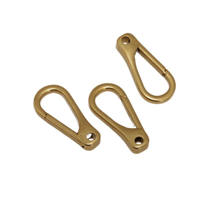 Brass keychain jewelry buckle fortune cloth hook vintage spring pure copper without tail buckle luggage dog buckle car waist hanging buckle 3